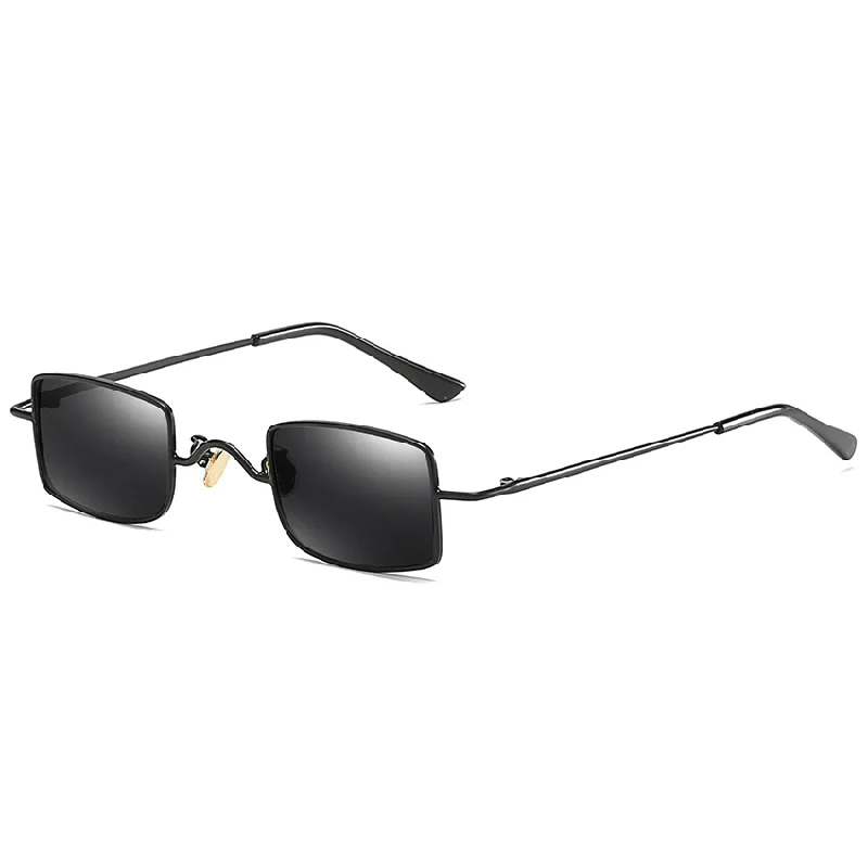 Square Sunglasses for Modern Look -Men'S and Women'S Metal Mini Small Frame Retro Sunglasses