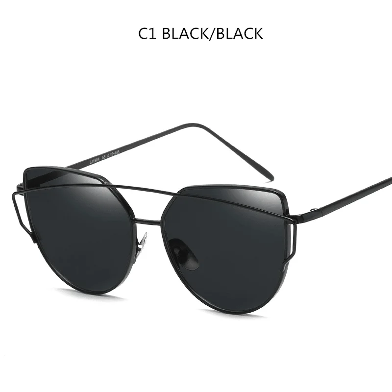 Foldable Glasses for Convenient Carry -Cat Eye Sunglasses Cupronickel Frame Material Color Film Glasses Personalized Sunglasses Ladies Sunglasses