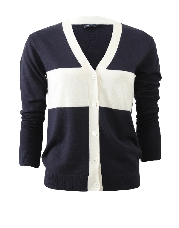 Cultural - event cardigan for a stylish appearance -Cream Stripe Cardigan