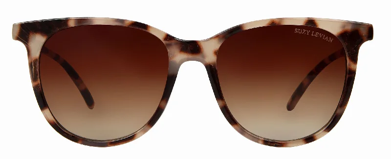 Branded Sunglasses for Quality Assurance -Suzy Levian Women's Brown Tortoise Square Lens Sunglasses