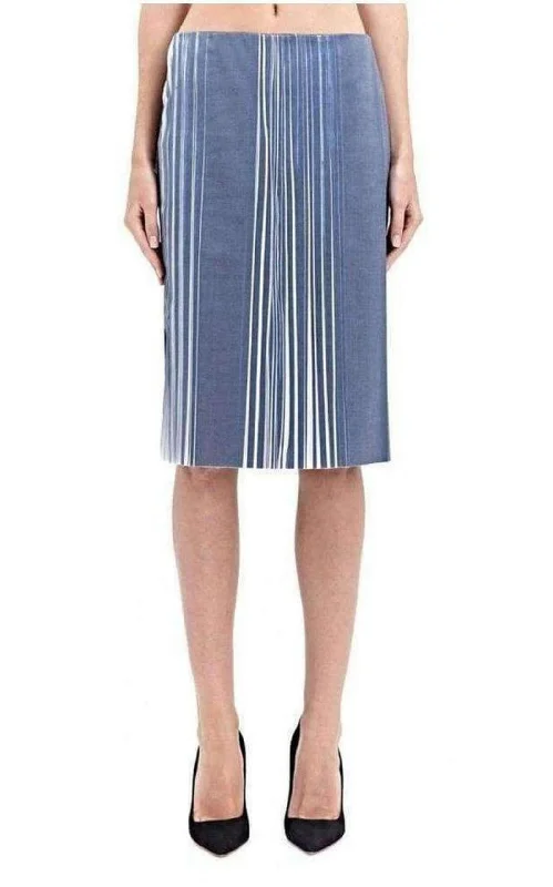 Luxury skirts with elegant silk sheen -Gabriele Colangelo Pleated Cotton Skirt