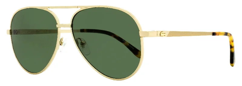 Rectangular Sunglasses for Sleek Look -Lacoste Unisex Pilot Sunglasses L233SP 714 Gold/Havana 60mm