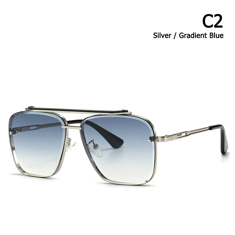 Prescription Glasses for Vision Correction -Sunglasses Glasses Modern Retro Square Frame Sunglasses Street Shot Big Frame Sunglasses