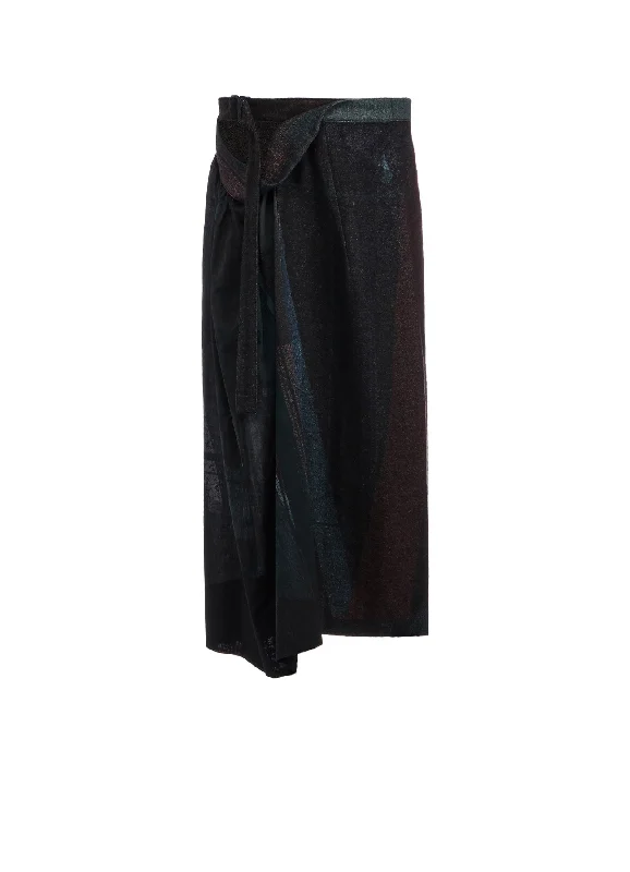 Affordable skirts for simple daily outfits -RAISED C/W TWILL PEALED CHECK PT RIGHT CLOTH SKIRT