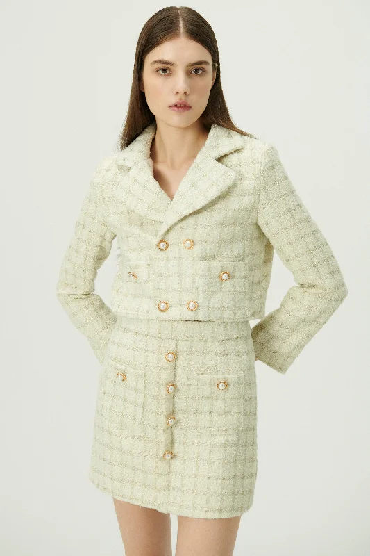 Durable skirts for long-lasting wardrobe staples -Ale Tweed Blazer and Skirt