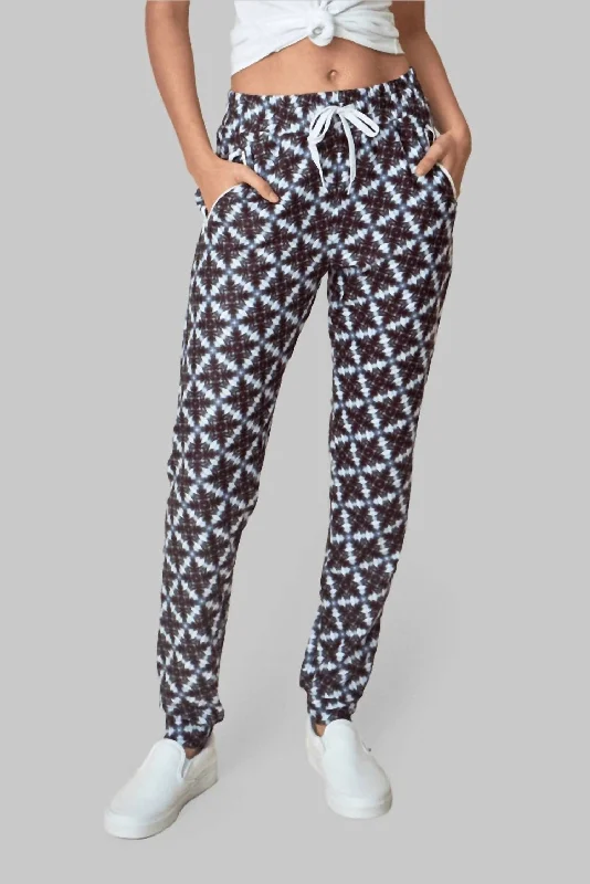 Elegant tight trousers for women with sleek design and tailored for a perfect fit -Kona Jogger In Multi