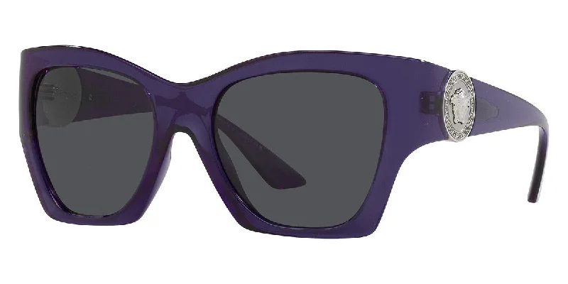 Wedding Sunglasses for Outdoor Ceremony -Versace Women's 55mm Transparent Purple Sunglasses