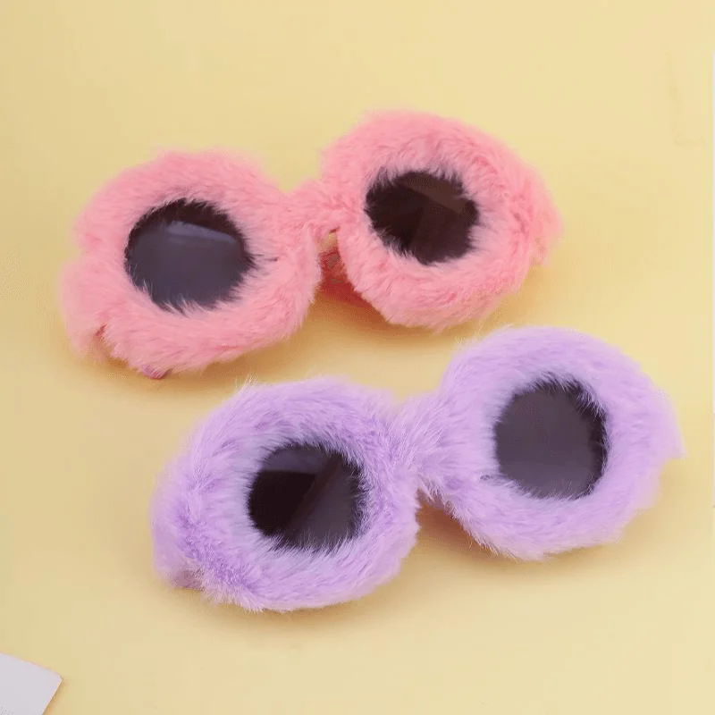 Mother's Day Sunglasses for Gift Idea -Fashion round Frame Plush Full Coverage Sunglasses for Women