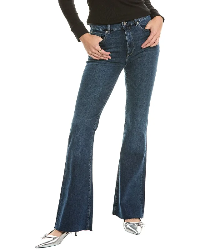 Color-block tight trousers for women with bold contrasts and modern flair -DL1961 Bridget Seacliff Bootcut Jean