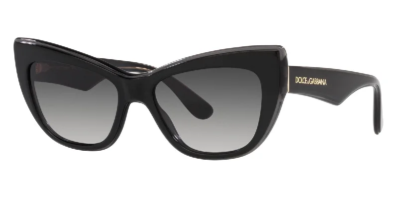 Fashion Sunglasses for Everyday Wear -Dolce & Gabbana Women's 54mm Black/Transparent Grey Sunglasses